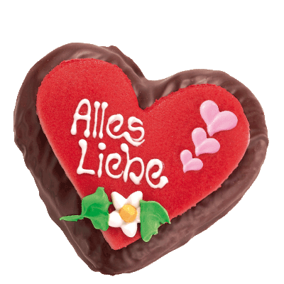 Schoko-Lebkuchenherz "Alles Liebe"