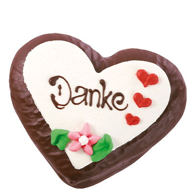 Chocolate-Lebkuchenheart "Danke"